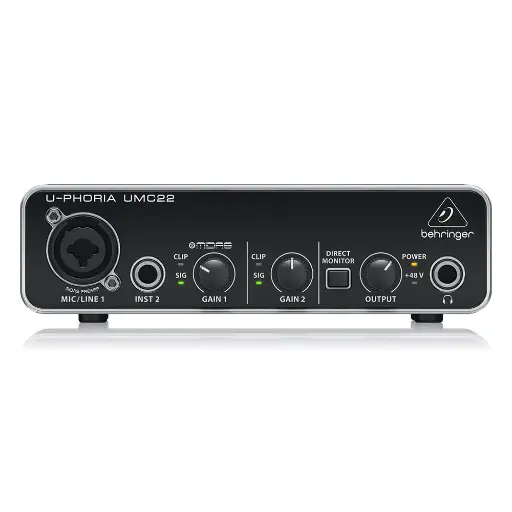 Behringer_U-Phoria_UMC22_Carte Son Professionnelle solo