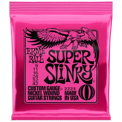 Ernie Ball_Super_Slinky_2223_Jeu de 6 cordes pour guitare électrique